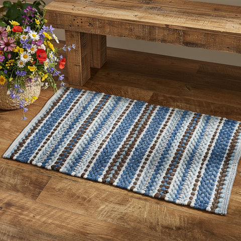 Bluebecca Chindi Rag Rug-Lange General Store