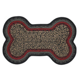 Boone Trace Dog Bone Braided Waterproof Rug Mat – Medium – Waterproof Dog Feeding Mat – Recycled PET