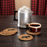 Moose Natural Braided Coasters-Lange General Store