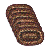 Brick Raven Braided Oval Placemat - Set of 6