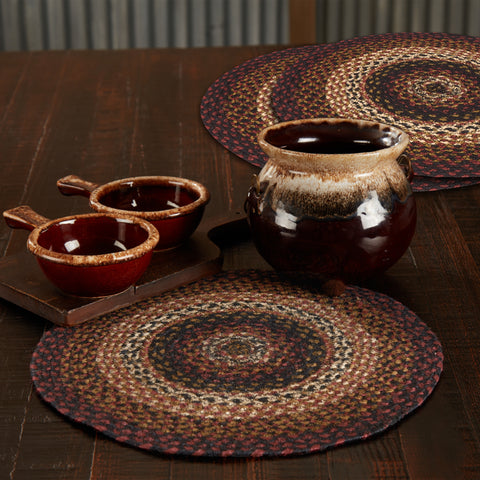 Brick Raven Braided Trivet 15" Set of 3