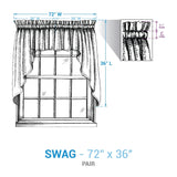 Bridgeton Black Swags