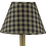 Bridgeton Black and Tan Plaid Lamp Shade-Lange General Store