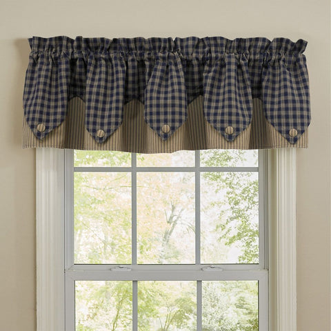 Bridgeton Navy Point Valance-Lange General Store