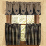 Bridgeton Navy Star Point Valance-Lange General Store