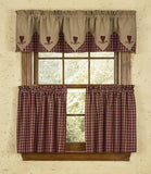 Bridgeton Wine Heart Point Valance-Lange General Store
