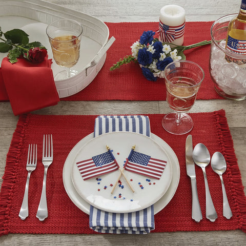 Brookline Red Placemats-Lange General Store