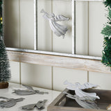 Brushed Metal Angel Ornament Set of 6-Lange General Store