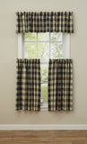 Wicklow Black and Tan Buffalo Check Valance-Lange General Store