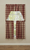 Wicklow Garnet Buffalo Check Swags-Lange General Store