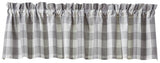 Wicklow Grey Buffalo Check Valance-Lange General Store