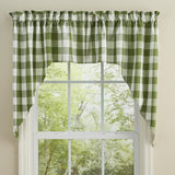Wicklow Sage Buffalo Check Swags-Lange General Store