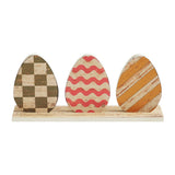 Bunny Hop 3 Painted Eggs w/ Base-Lange General Store