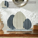 Bunny Hop Corrugated 3 Metal Eggs w/ Base-Lange General Store