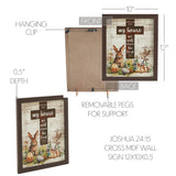 Bunny Hop Joshua 24:15 Cross Wall Sign-Lange General Store