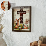 Bunny Hop Joshua 24:15 Cross Wall Sign-Lange General Store
