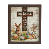 Bunny Hop Joshua 24:15 Cross Wall Sign-Lange General Store
