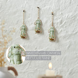 Bunny Hop Metal Rabbit w/ Flower Basket Ornament Set of 3-Lange General Store