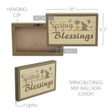 Bunny Hop Spring Blessings Framed Wall Sign-Lange General Store