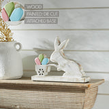 Bunny Hop Wooden Bunny w/ Cart Of Eggs-Lange General Store