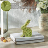 Bunny Hop Wooden Sitting Bunny In Green 6.75x5-Lange General Store