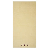 Burgundy Prim Stars Creme Towels & Washcloths-Lange General Store