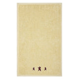 Burgundy Prim Stars Creme Towels & Washcloths-Lange General Store