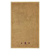 Burgundy Prim Stars Tan Towels & Washcloths-Lange General Store