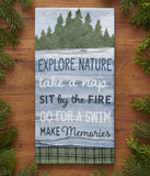 Cabin Life Rules Terry Towel-Lange General Store