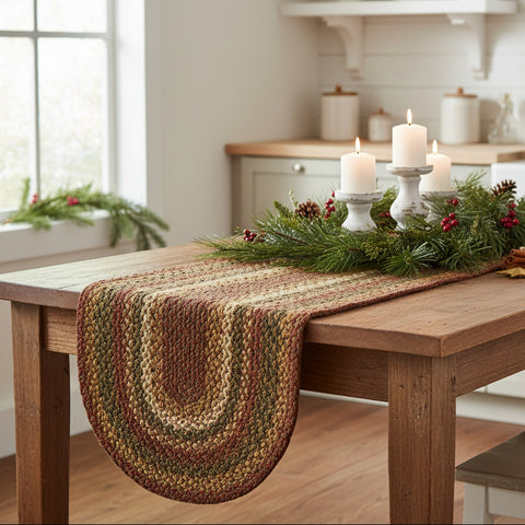 Cabin Patch Braided Table Runners-Lange General Store