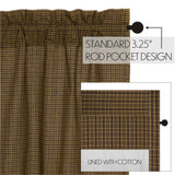 Cabin Patch Plaid Valance