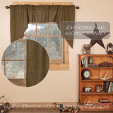 Cabin Patch Swag Curtains