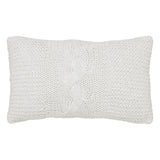 Cable Knit Sweater Pillow White-Lange General Store