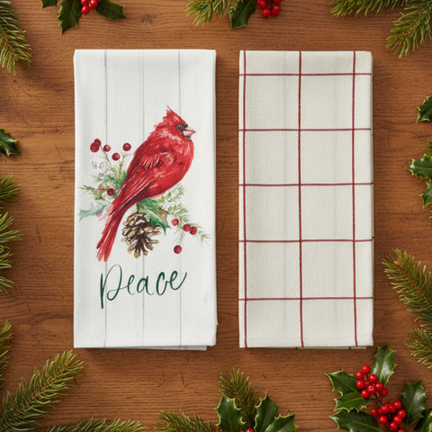 Cardinal Peace Dishtowel Set-Lange General Store
