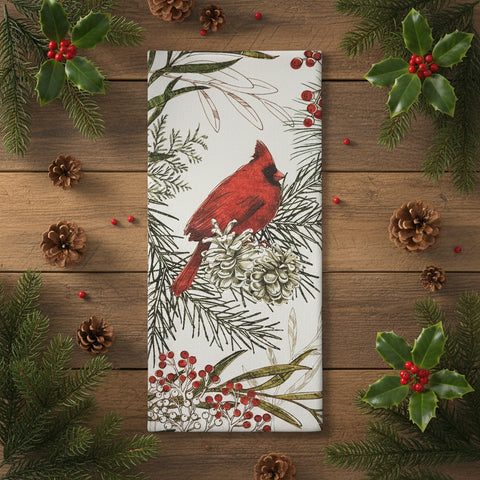 Cardinal Pine Dishtowel-Lange General Store