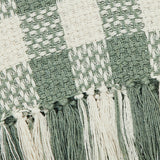 Carrington Pistachio Woven Check Throw-Lange General Store