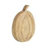 Carved Wooden Pumpkin Natural-Lange General Store