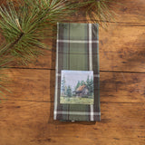 Moonbeam & Olive Plaid Cabin Dishtowel