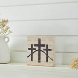 Celebrate Grace 3 Crosses Block Sign-Lange General Store