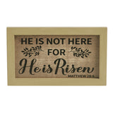 Celebrate Grace Matthew 28:6 He Is Risen Wall Sign-Lange General Store