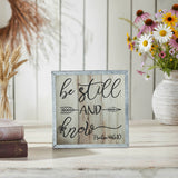 Celebrate Grace Psalm 46:10 Be Still And Know Wall Sign-Lange General Store