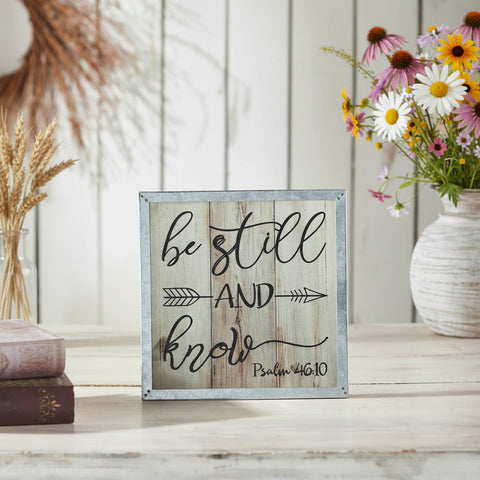 Celebrate Grace Psalm 46:10 Be Still And Know Wall Sign-Lange General Store