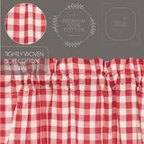 Cherry Ann Buffalo Check Prairie Swag Curtains