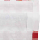 Cherry Ann Buffalo Check Ruffled Prairie Swag Curtains