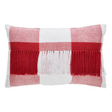 Cherry Ann Check Fringed Pillow-Lange General Store