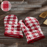 Cherry Ann Check Oven Mitt-Lange General Store