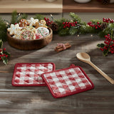Cherry Ann Check Pot Holder Set of 2-Lange General Store