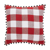 Cherry Ann Check Vintage Santa Pillow 18 x 18-Lange General Store