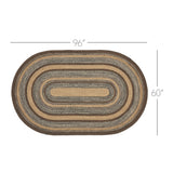 Chestnut Collection Braided Rugs - Oval