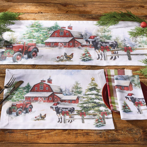 Christmas At The Farm Placemats-Lange General Store